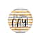 17" It's Your Day Striped Foil Balloon